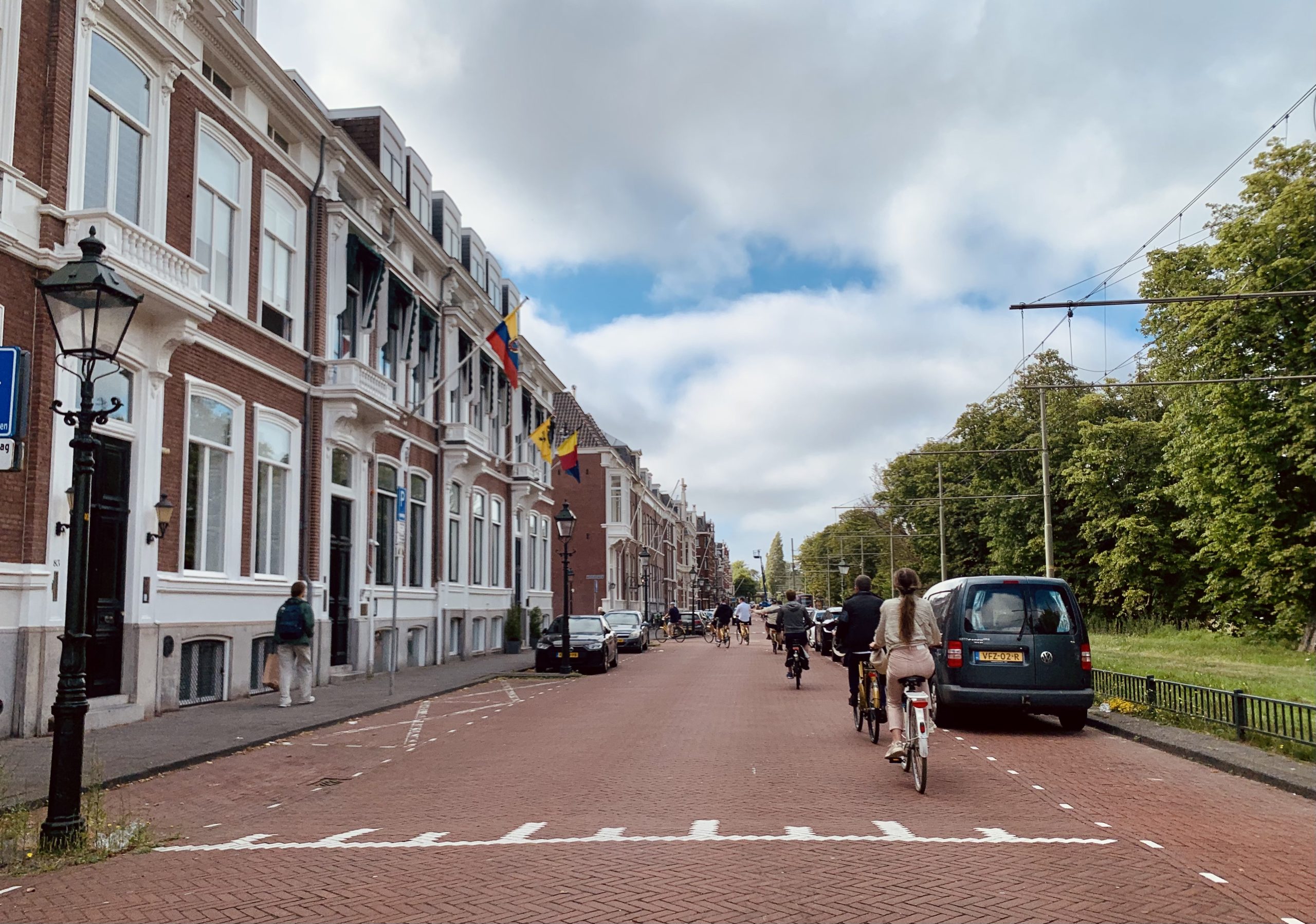 The New Zealand Initiative group cycling through The Hague