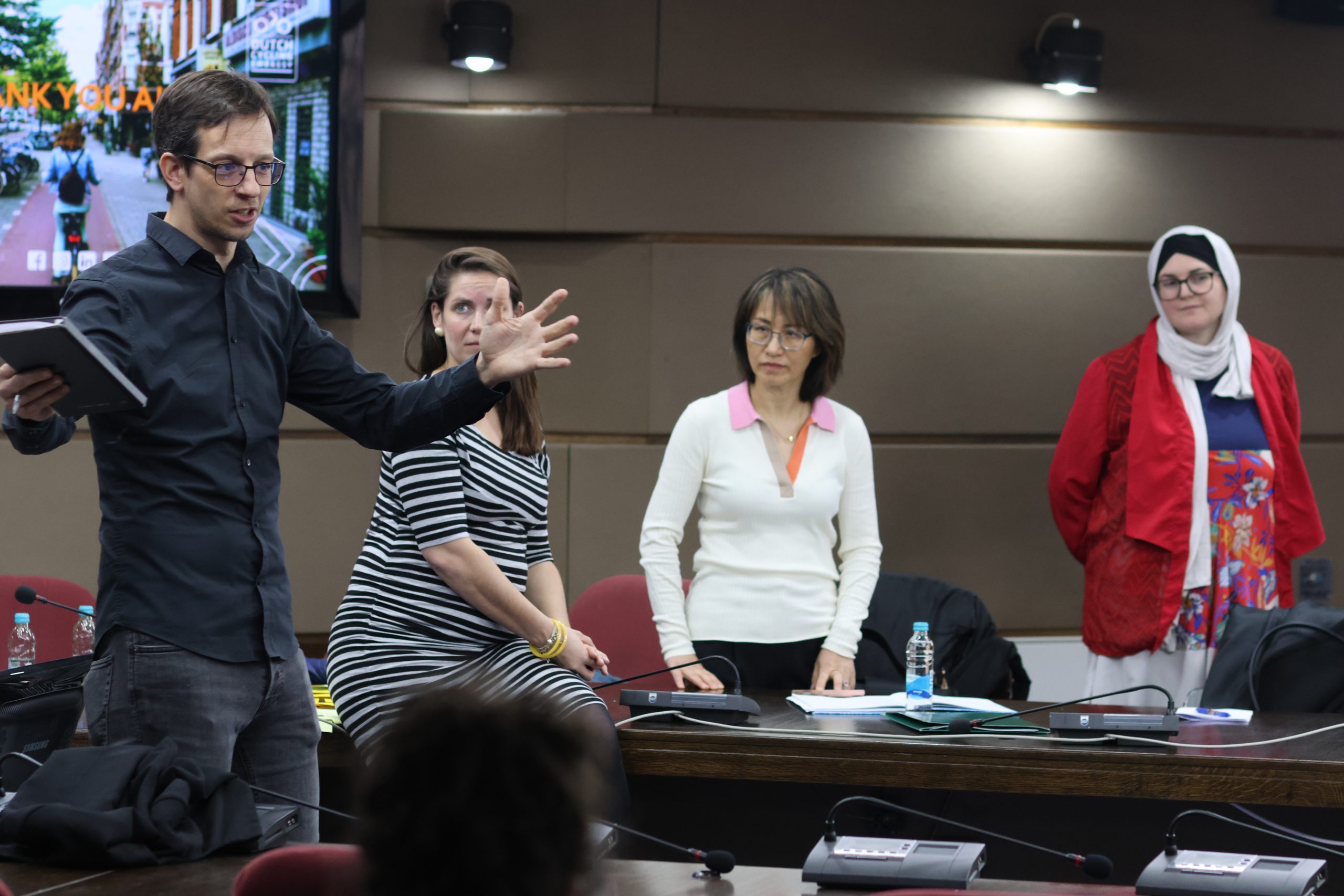 Workshop in Sarajevo, Marco presenting